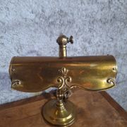 Art Nouveau desk lamp, solid brass with articulated arm – Belle Époque
