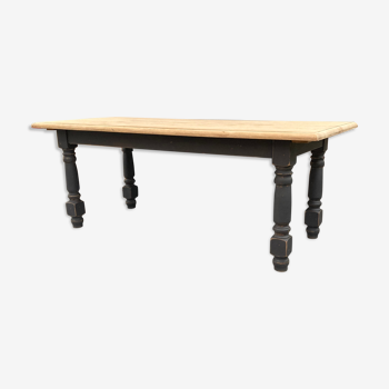 Old solid oak farmhouse table