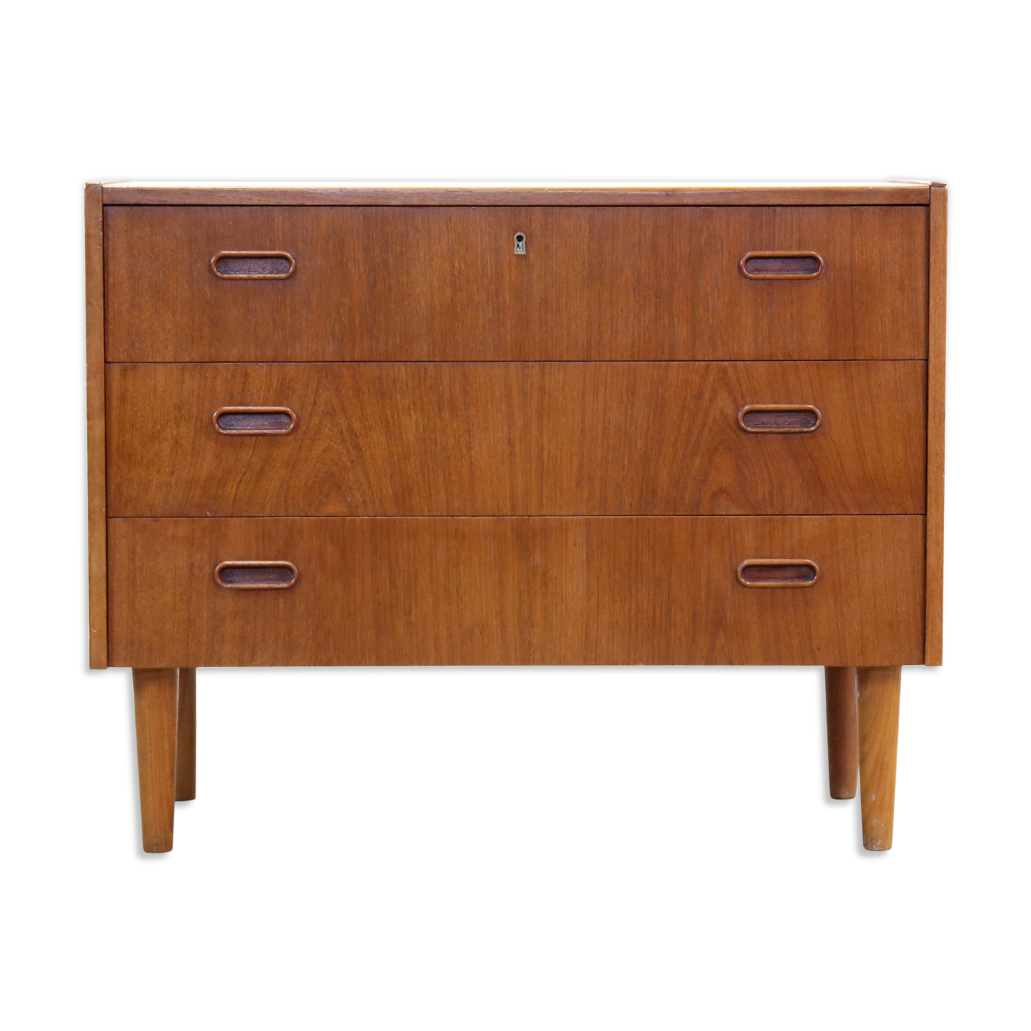 Vintage teak Danish design chest of drawers