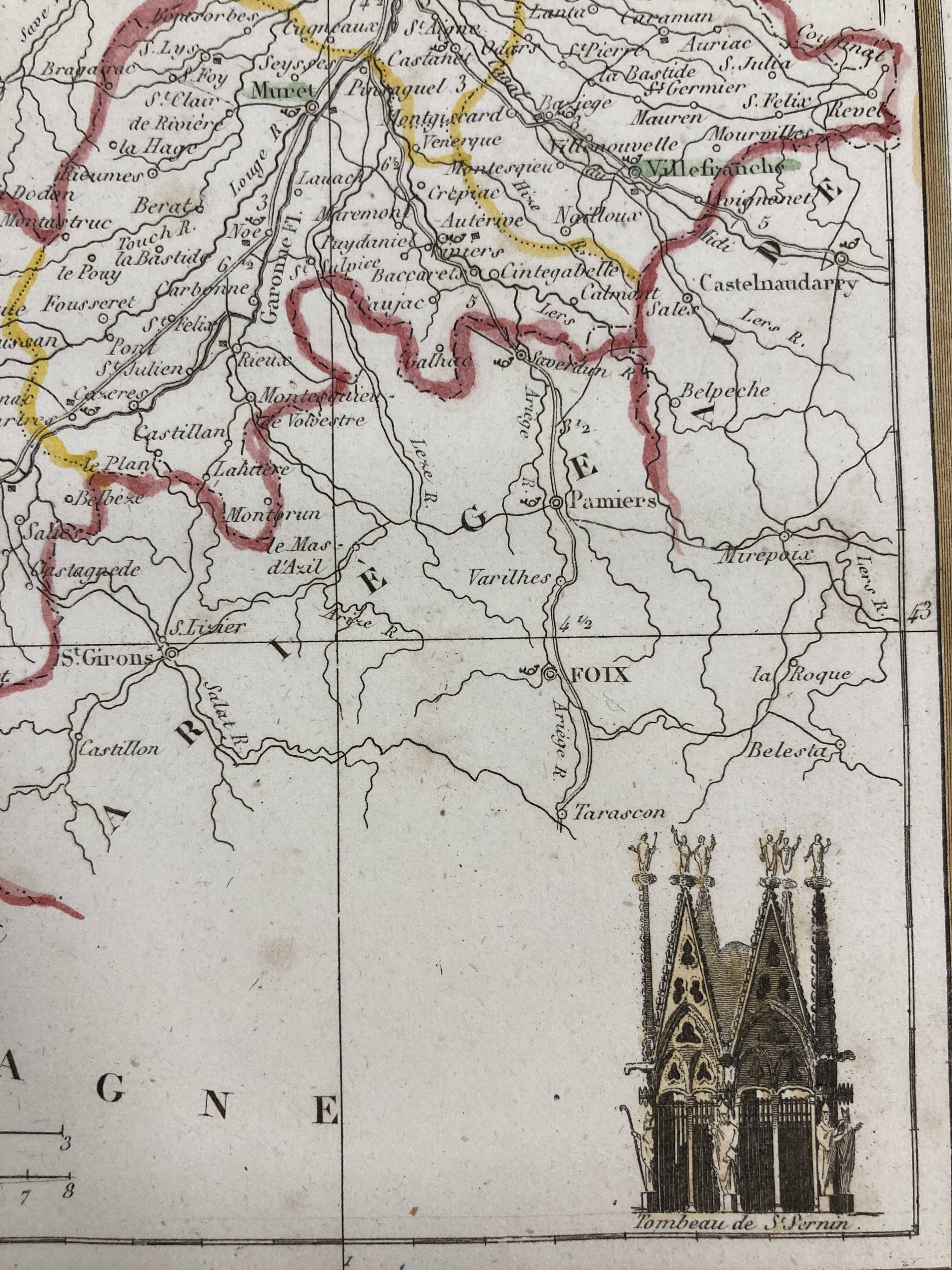 Old map Haute-Garonne