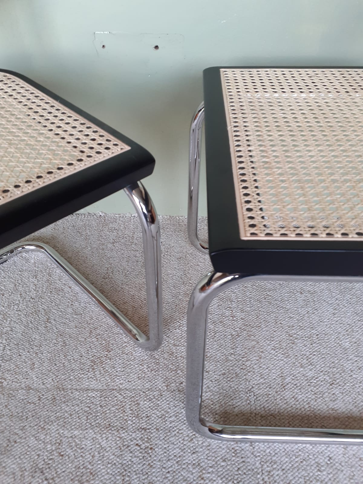 Pair of chairs b32 cesca by Marcel Breuer