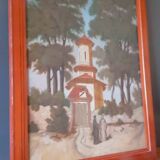 Oil on orientalist panel mid-19th century