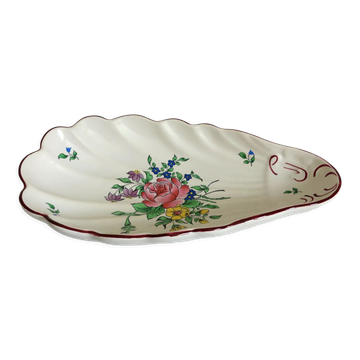 Ravier coquille en faïence Lunéville K-G
