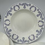 Set of 10 Nuneville flat and soup plates from 1890