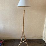 Rattan floor lamp