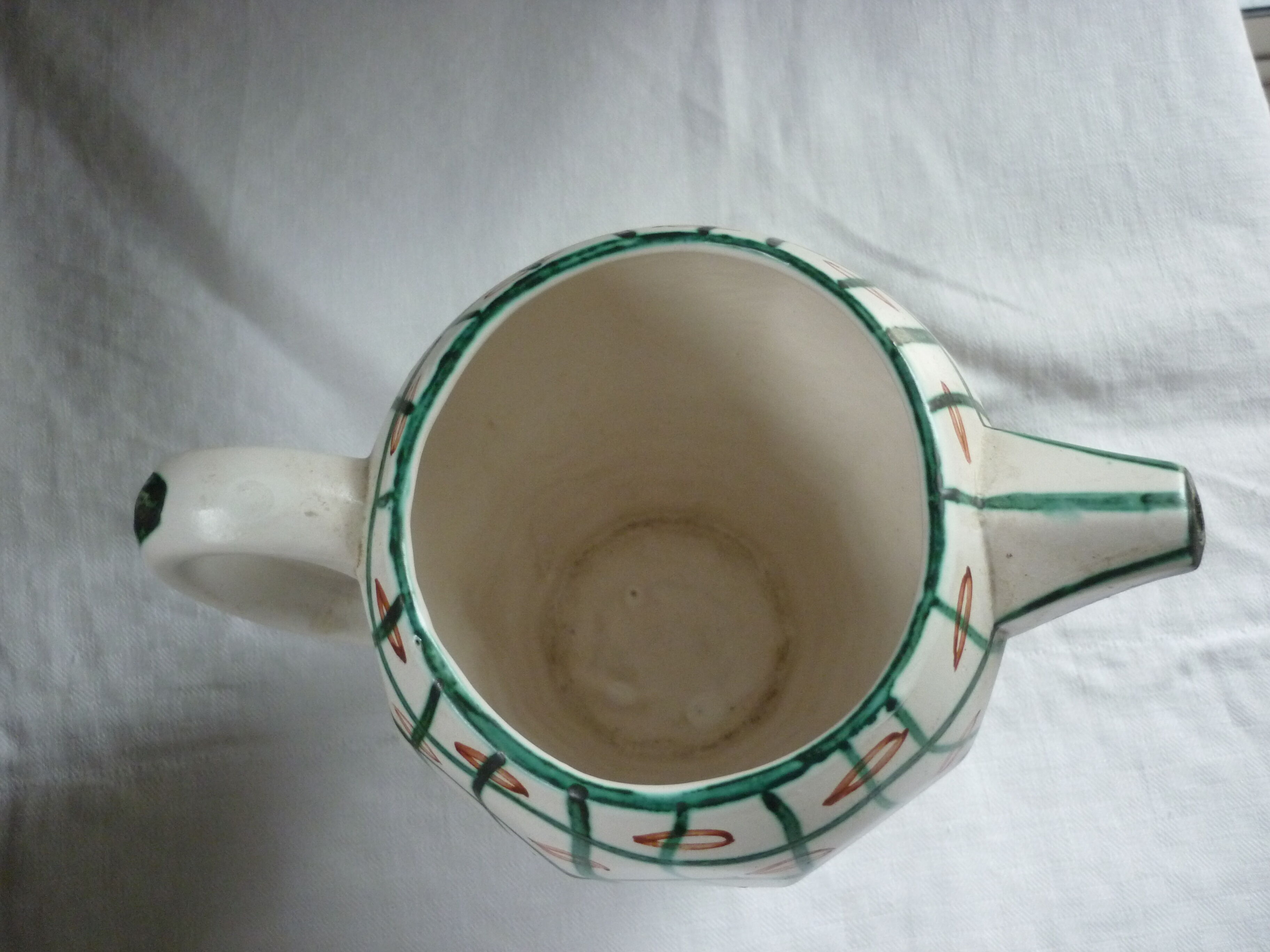 Poetic Laval decor geometric ceramic pitcher