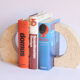 Travertine arc bookends by Fratelli Manelli, Italy 1960s.