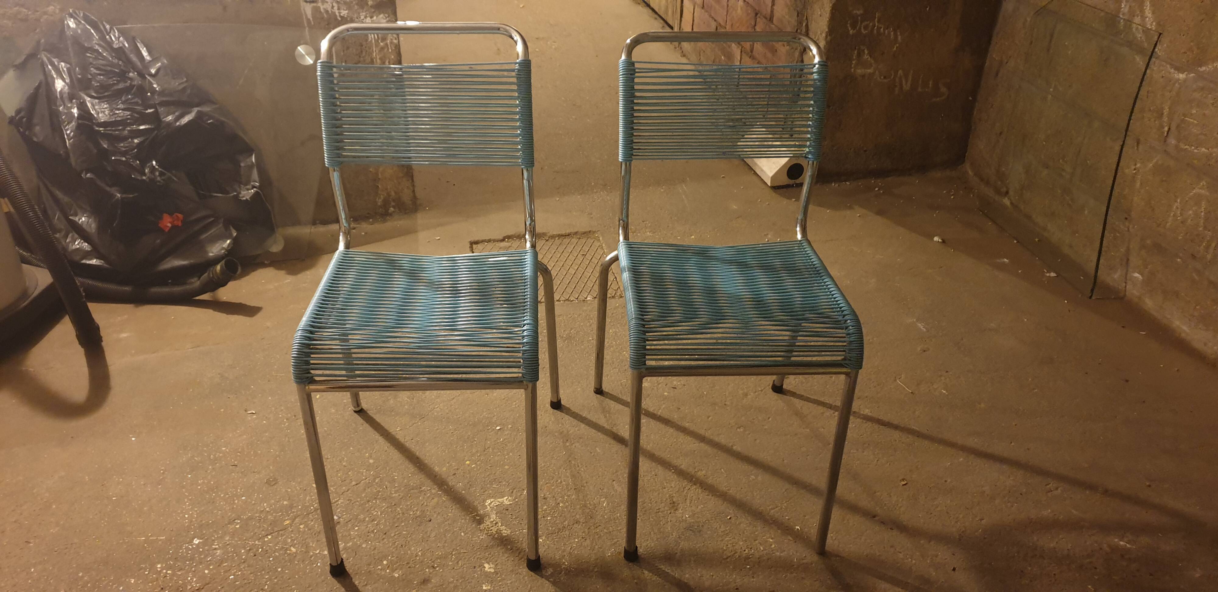 Scoubidou chair seventies