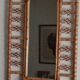 Miroir en bambou vintage
