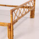 Bed 140 rattan and 2 vintage bedside tables