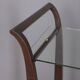 Vintage 1940s wooden and glass Italian design food trolley