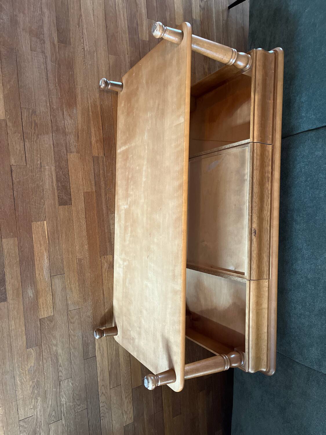 Cherry wood coffee table from the 80s