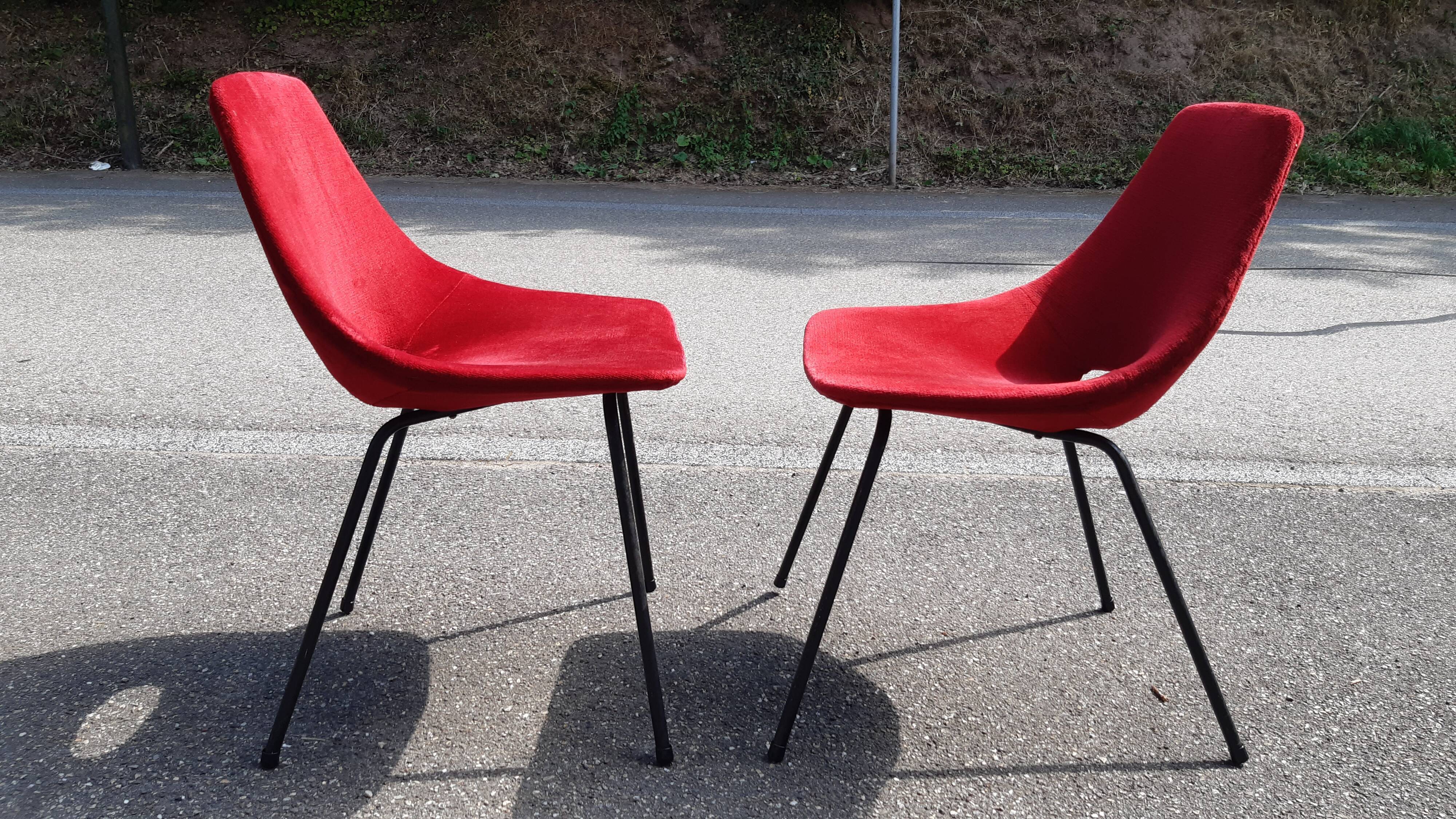 Pierre Guariche barrel chairs