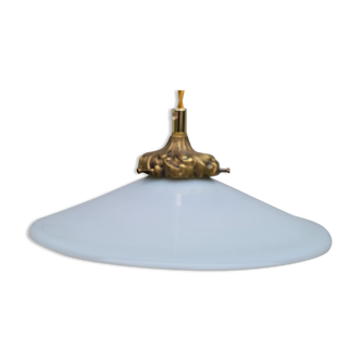 Smooth opaline hanging lamp
