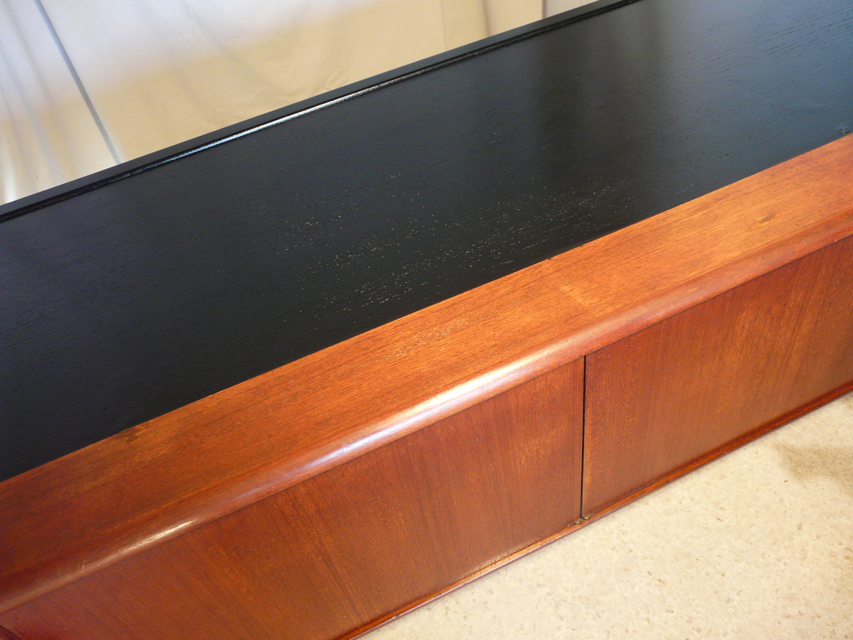 Vintage Scandinavian teak bass row