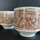Duo de Tasses & Soucoupes Anglaises Broadhurst Ironstone - Scène de Chasse