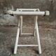 Vintage stool folding stool chalk white
