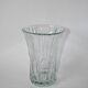 art deco style molded glass vase 1950