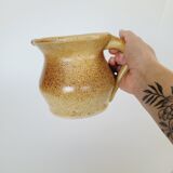 Small speckled enamel pitcher