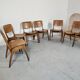 8 stackable vintage chairs 60s/70s