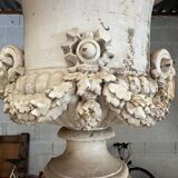 Paire de vases en fonte de style néo-classique,  époque 19ème