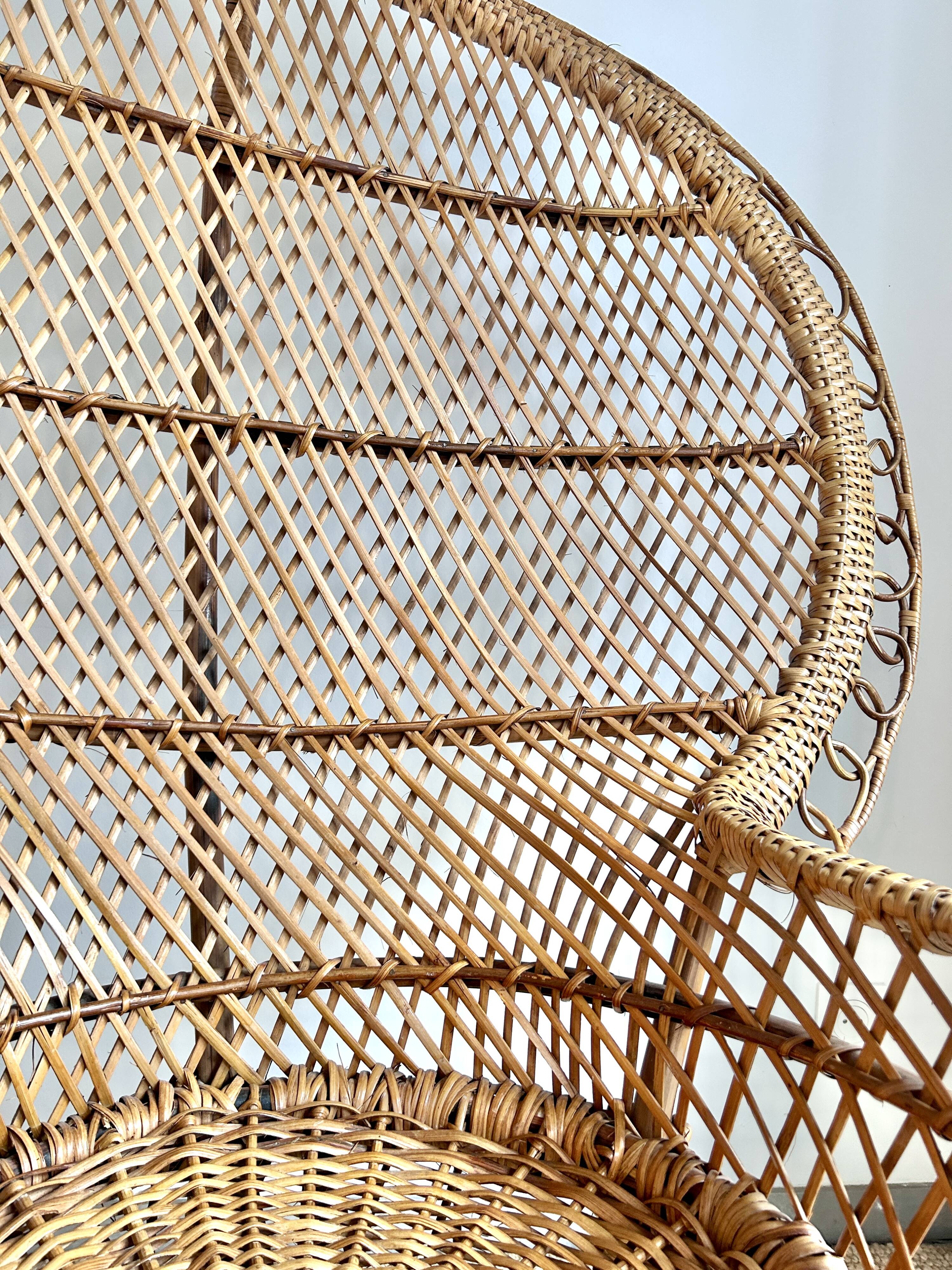 Emmanuelle rattan armchair