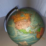 Illuminated terrestrial globe Perrina from the 1950s/60s.