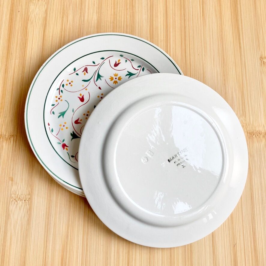 Dessert plates Creil Montereau 40's