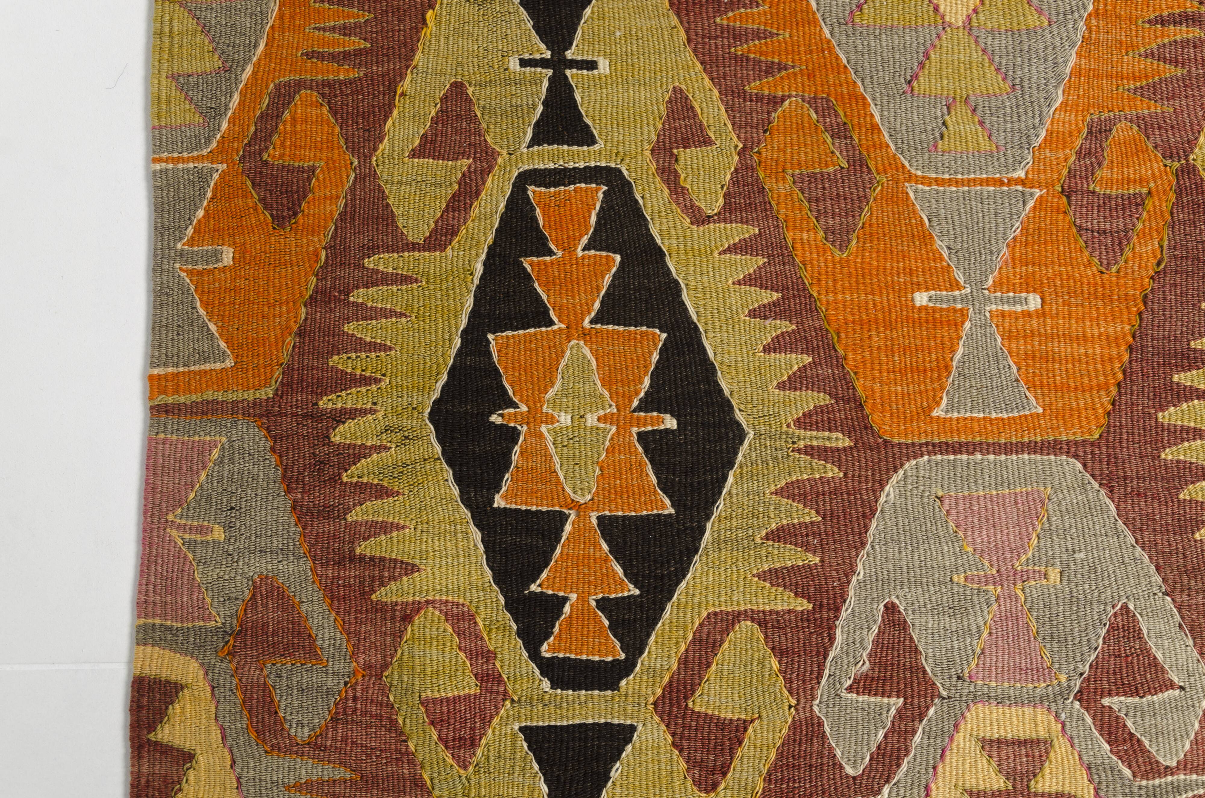Vintage Anatolian Wool Kilim Rug sku132