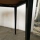 Scandinavian square table, spindle feet