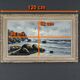 Grande Huile sur Toile Marine signée F. Carbu – XXe