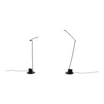 Set of 2 "Ambra" floor lamps by Valenti, Italy