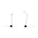 Ensemble de 2 lampes sur pied "Ambra" par Valenti, Italie