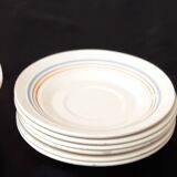 Set of coffee cups and its sub-cups - 70s