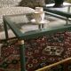 Nesting tables in green glass