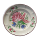 Saint Clement's earthenware plate 41 suede floral decoration 24.5 cm