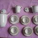 Service a cafe ancien, blanc et or, Limoges, 1940