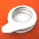Planter / Decorative pot Snake shape White ceramic