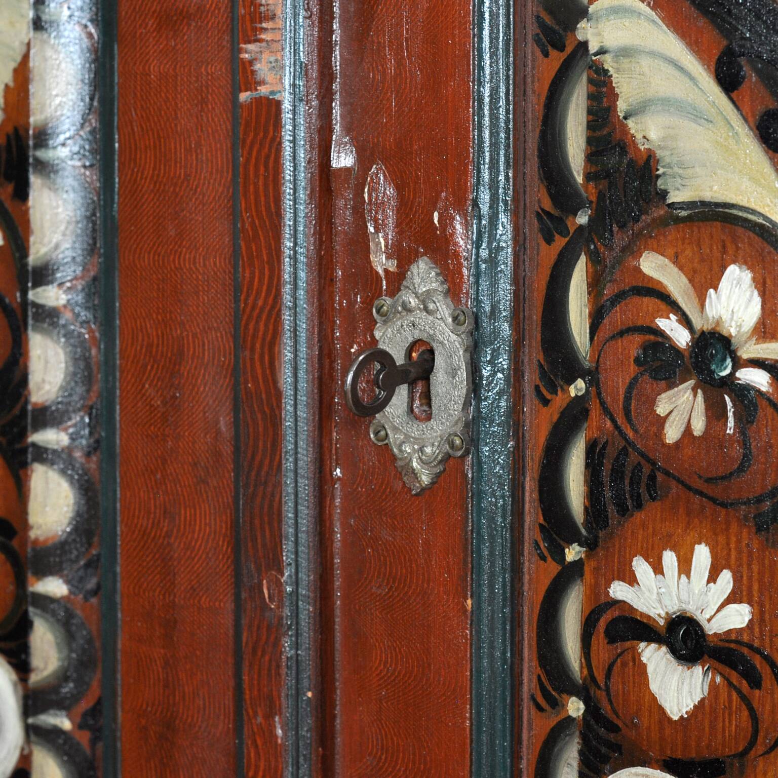 Sideboard, painted cabinet from Dalarna, Sweden 1799