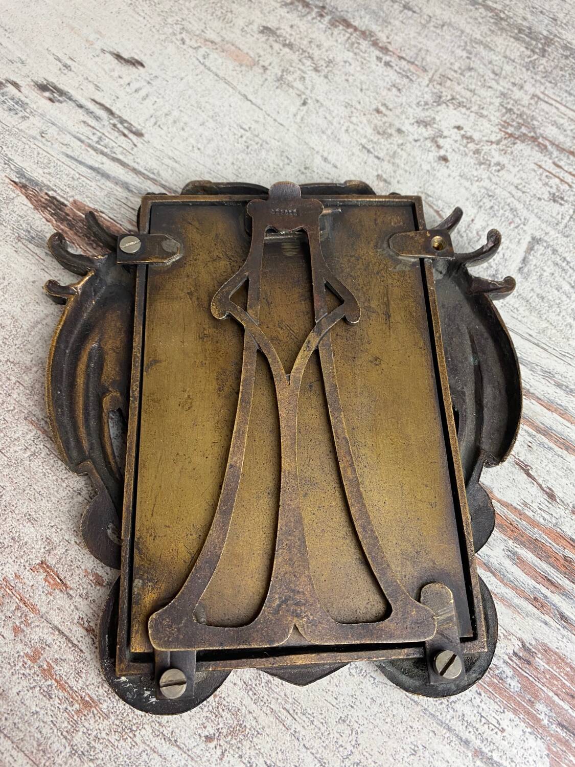 Cadre photo en bronze art nouveau