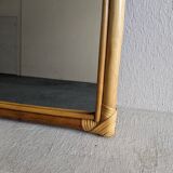 Rattan mirror