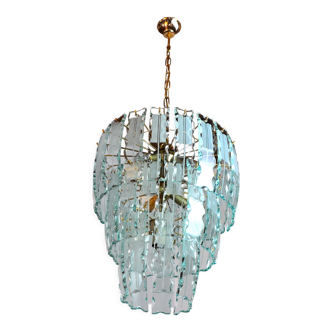 Lustre Zero Quattro,3 niveaux, verre Murano Italie 1970