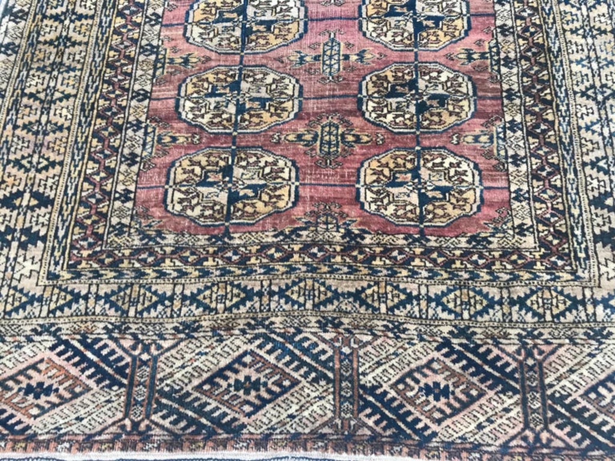 Ancient Turkmen carpet Little Bukhara