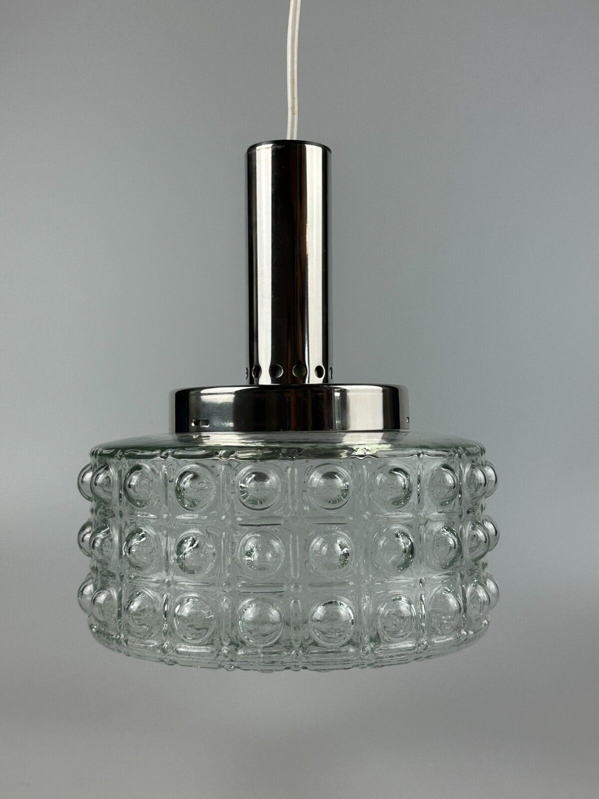 60s 70s VEB hanging lamp ceiling lamp bubble chrome glass space age design