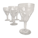 series of 6 walk glasses from bistro counter 50s