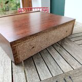 Scandinavian suspended nightstands in rosewood