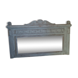 Miroir campagnard cérusé gris - 78x128cm