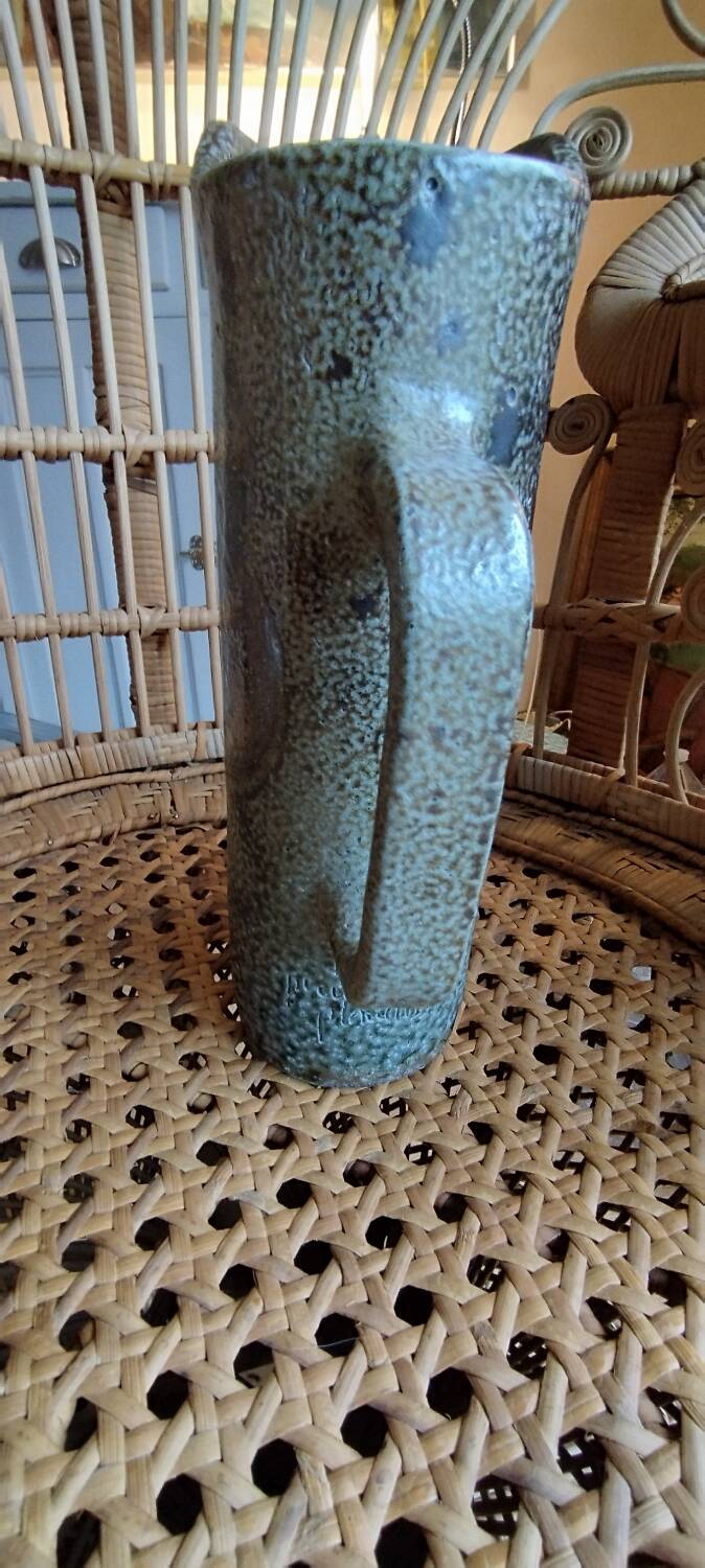 Jug, stoneware vase by J. C. Monange