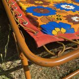 Vintage and new 70s sun lounger