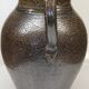Metallic brown stoneware vase